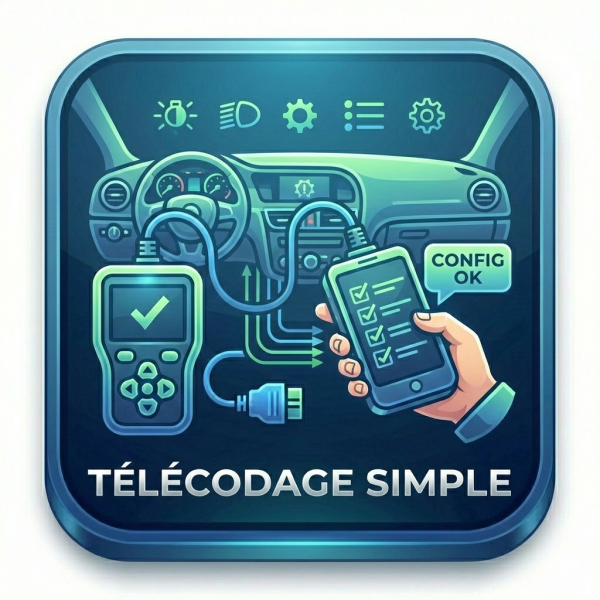 Télécodage simple (Option, Attelage, Batterie)